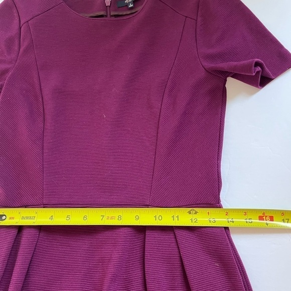 ModCloth Gallerist Ponte Dress Size 2 Eggplant Purple - Picture 8 of 10